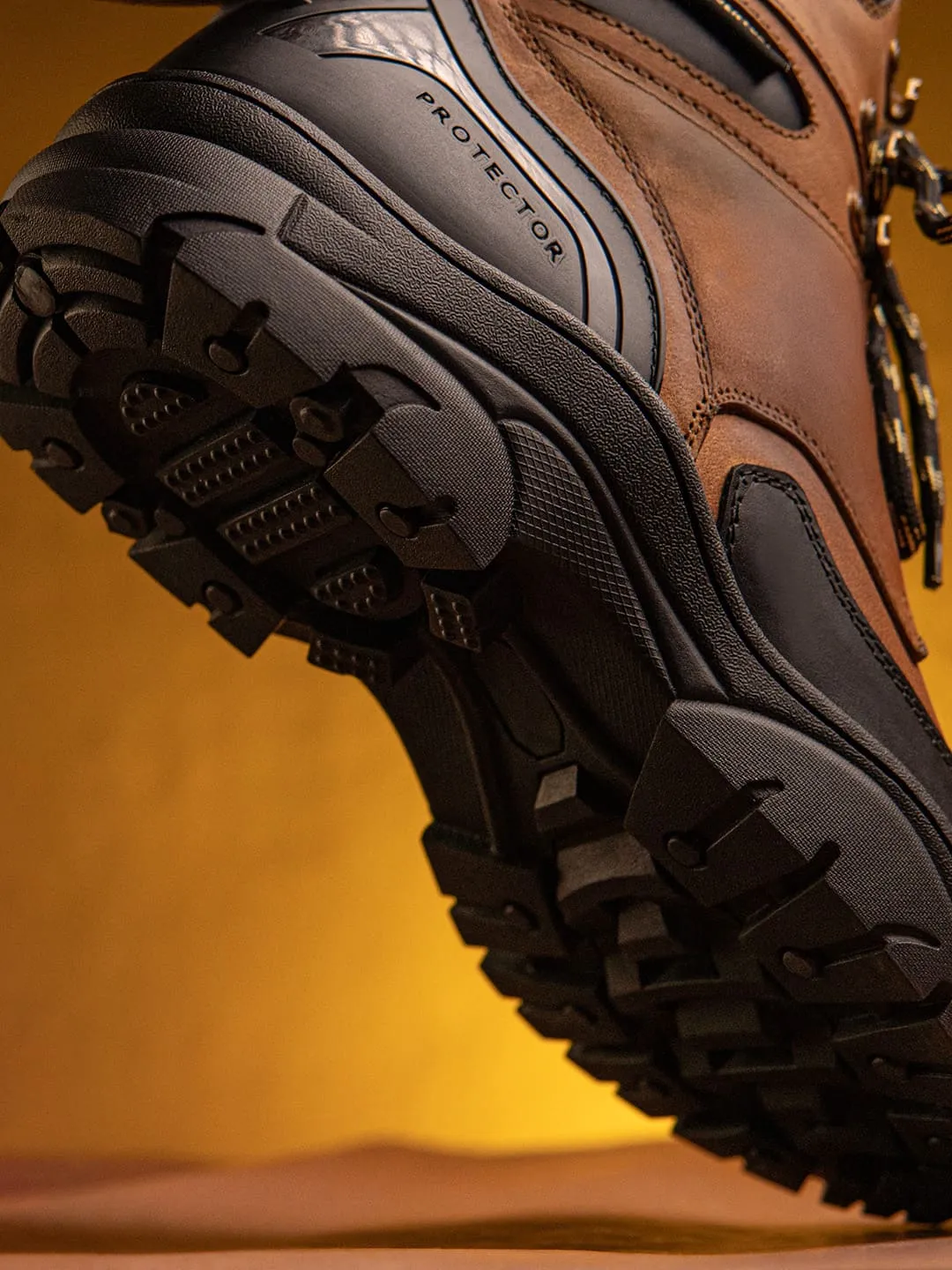 Walking Boots Hi Tec Bacca Bucci PROTECTOR Leather Motorcycle Boots for Men