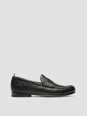 Breathable Loafers BALFRON 002 - Black Leather Penny Loafer