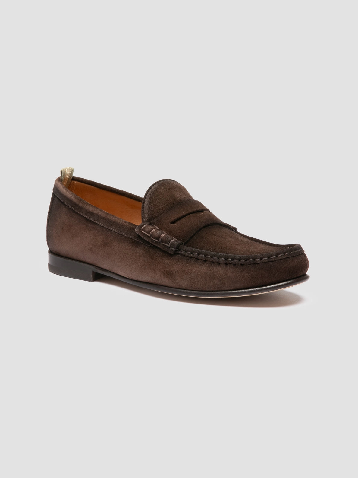 BALFRON 002 - Dark Brown Suede Penny Loafer Loafers With Khakis