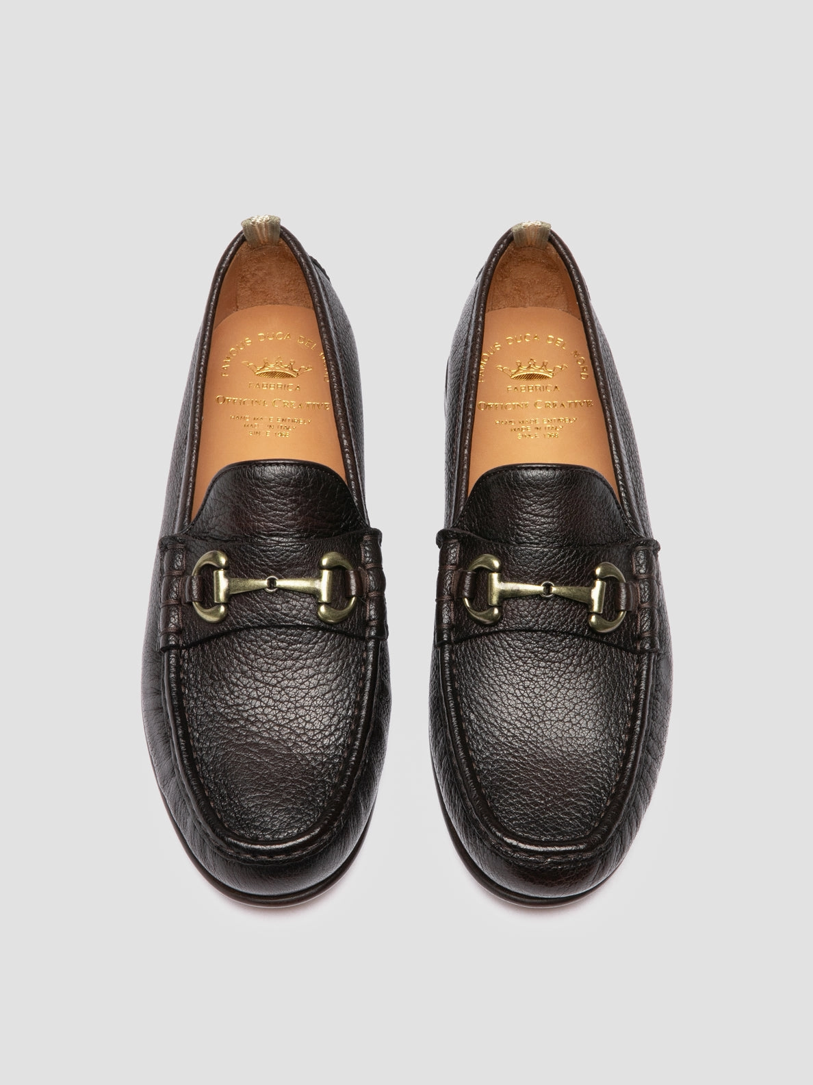 BALFRON 003 - Brown Leather Penny Loafer Chunky Suede Loafers