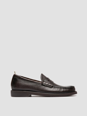 Stretch Loafers BALFRON FLEXI 001 - Brown Leather Penny Loafers