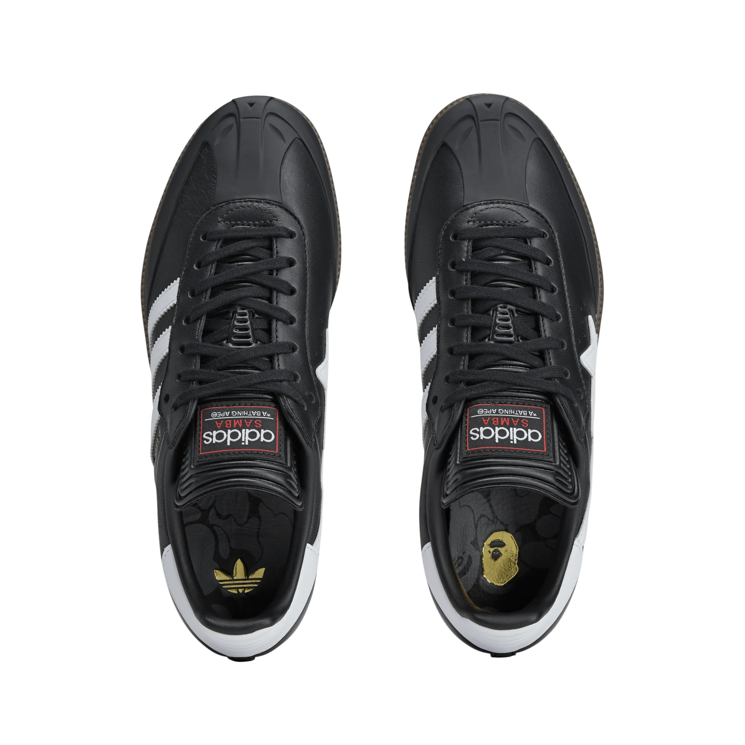   Bape Samba 'Black Gum' Adidas Yeezy Shoes