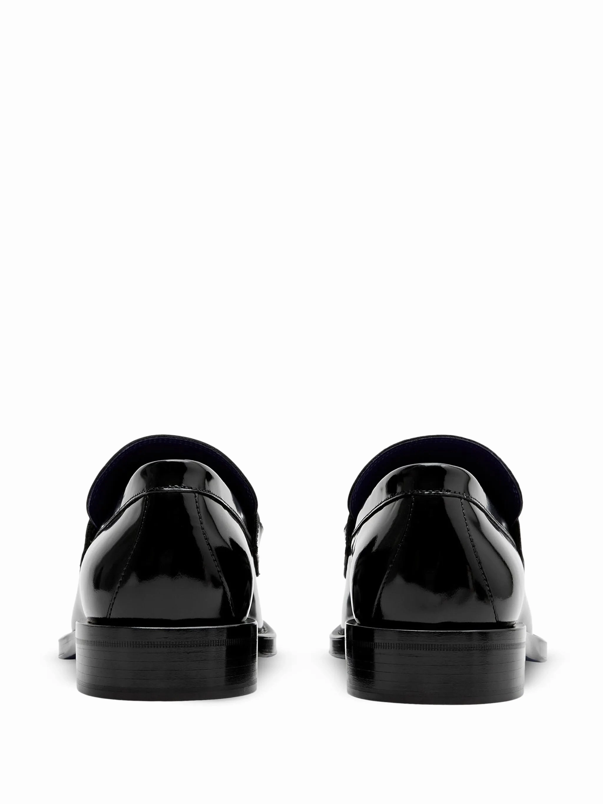 barbed-wire leather loafers High End Loafers