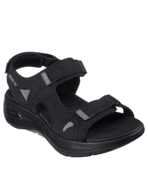 GO WALK ARCH FIT - MISSION II - BLACK Shopee Sandals