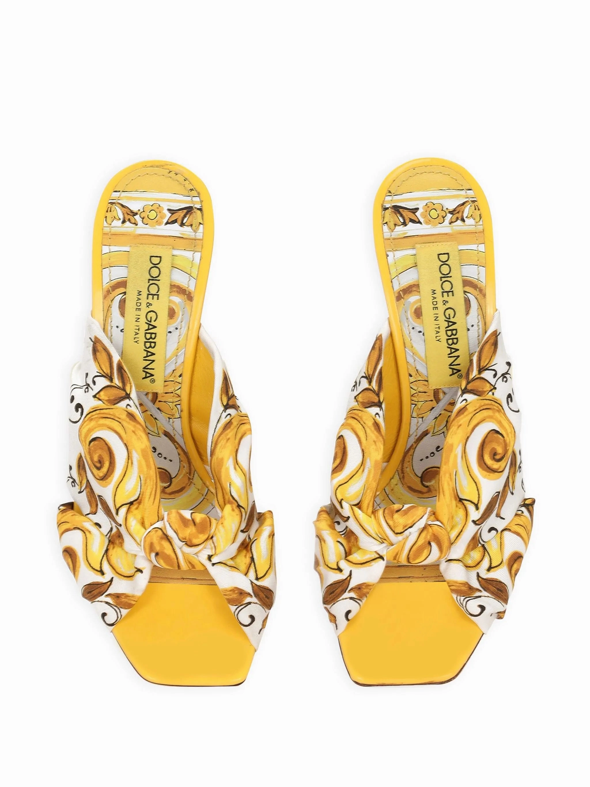 DG Pop 75mm Majolica-print sandals Grenada Sandals
