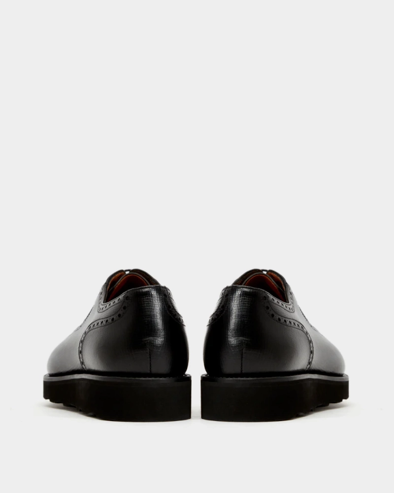 Black Brogue Lightweight Dress Shoe Oxford Lace Up Shoes