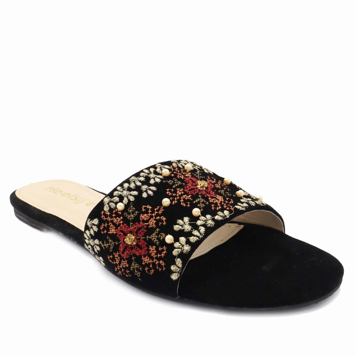 Black Formal Slipper 035155 One Slide