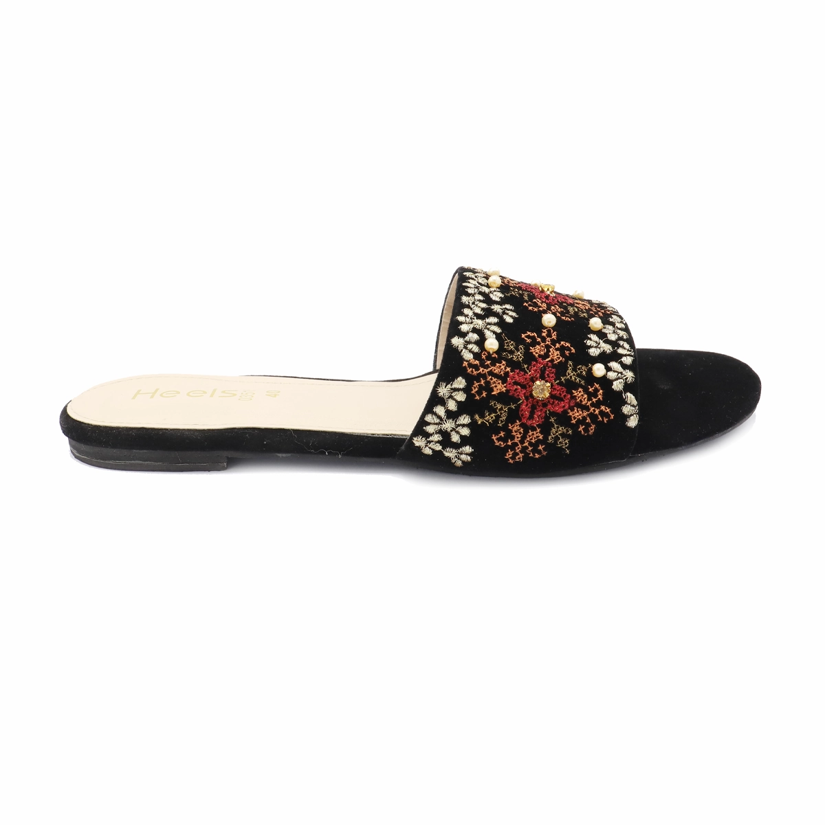 Black Formal Slipper 035155 Disco Slides