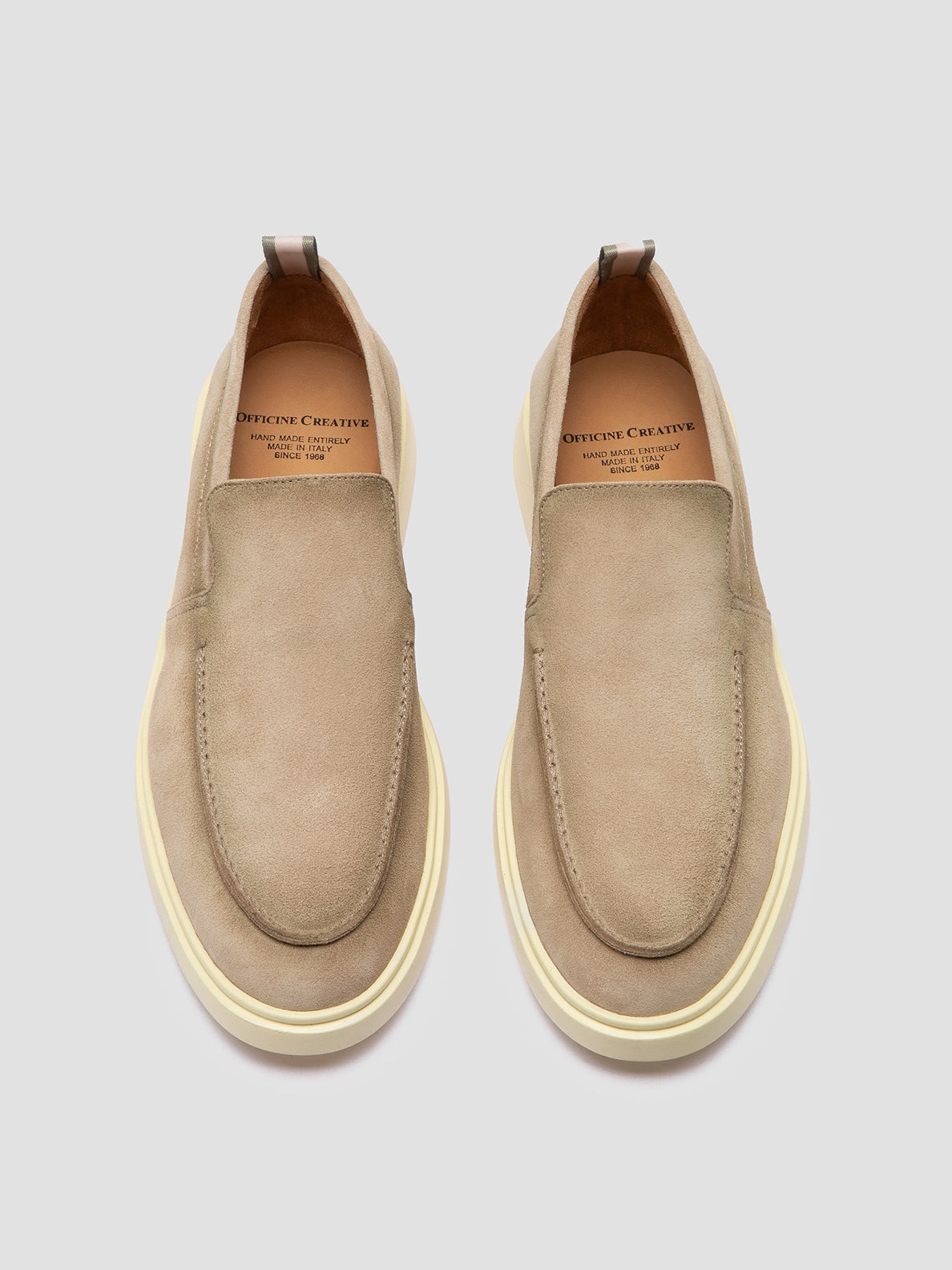 Loafers Mary Jane BONES 002 - Taupe Suede Loafers