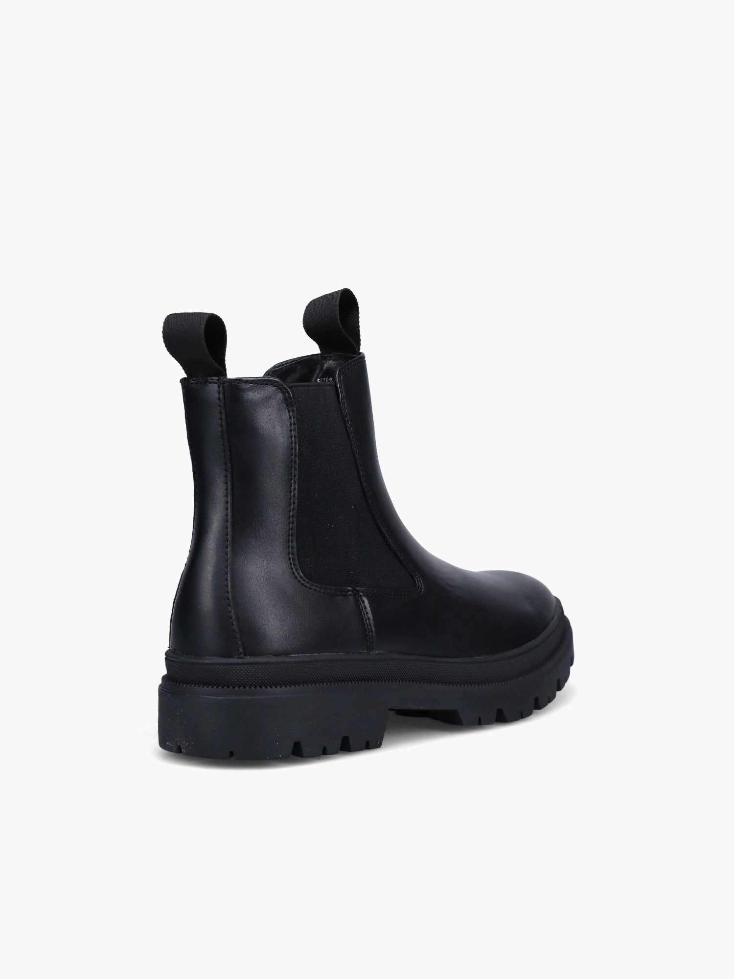 Marcus Black Eco Leather Stylish Work Boots