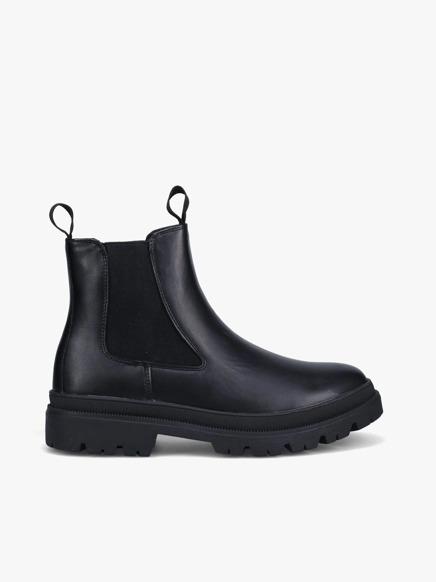 Marcus Black Eco Leather Puffy Boots