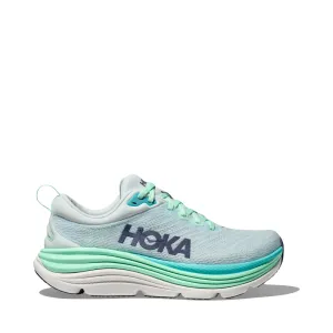 Hoka Women's Gaviota 5 Running Sneaker in Snow Melt/Cielo Blue Vijay Singh Shoes