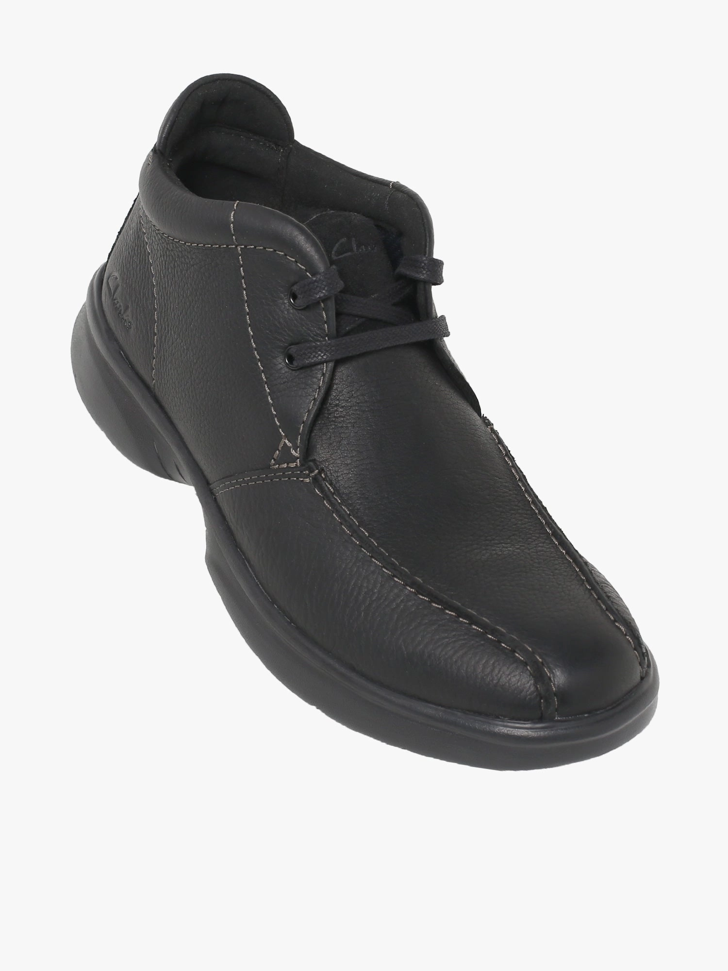 Bradley Up Black Leather Medical Boots