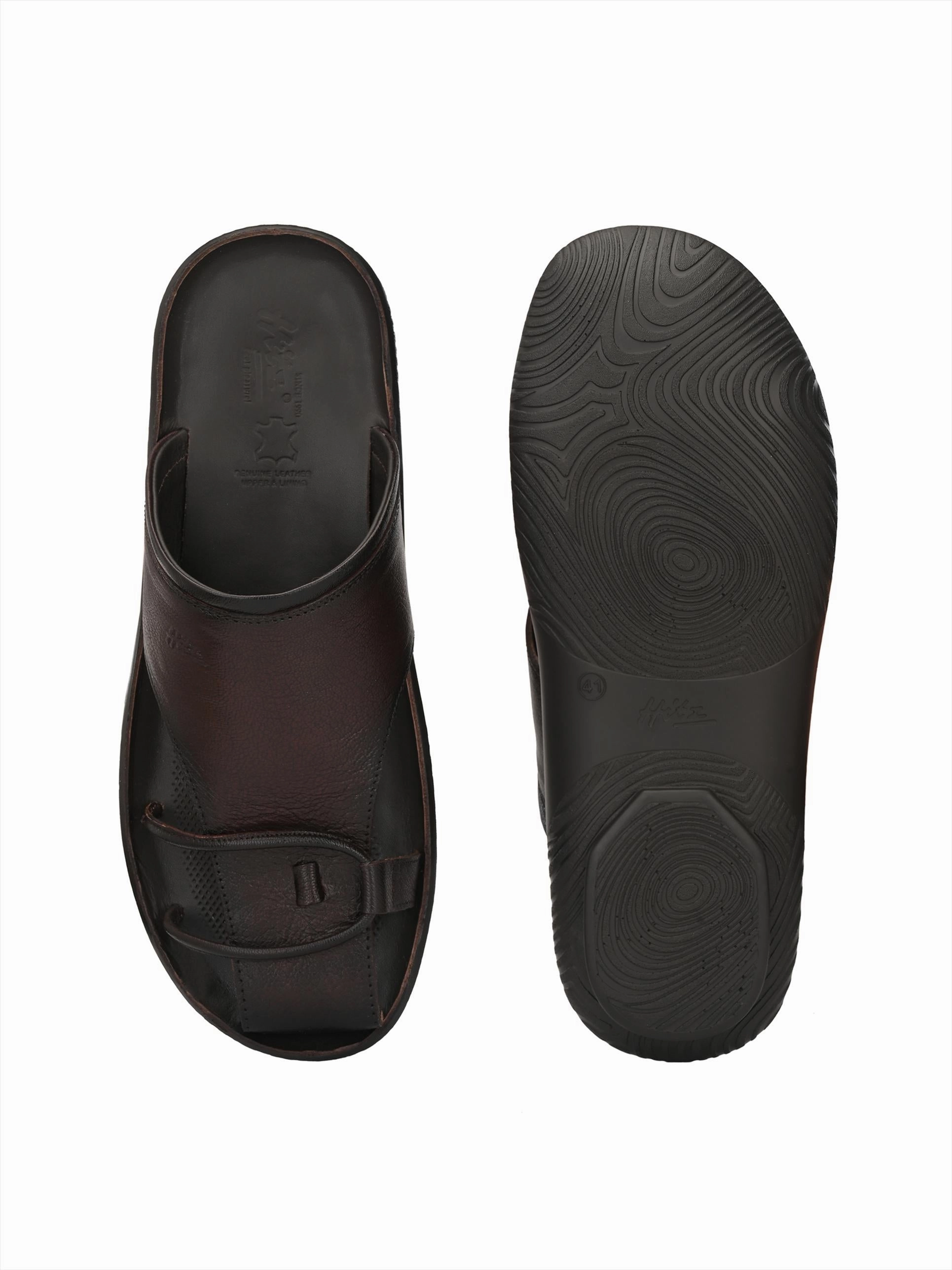 Bravur Leather Sliders Fuzzy Clog Slippers