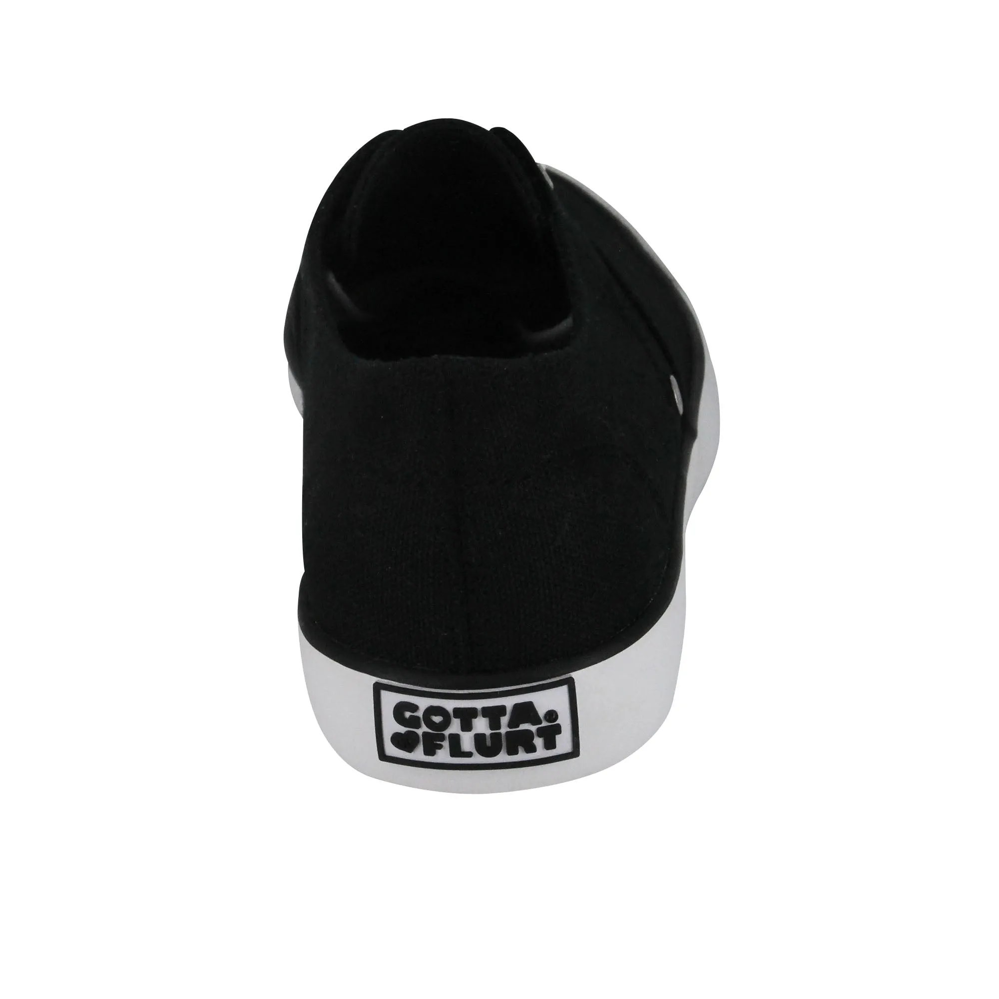 Gotta Flurt Women's Rippy Black Casual Fashion Sneaker Shop Wedge Sneakers