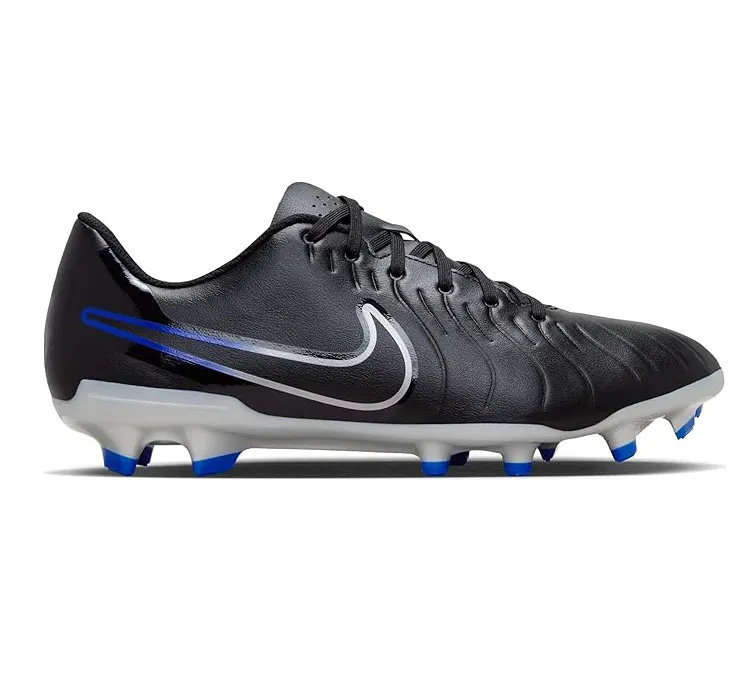 Oregon Nike Shoes Nike Men's Tiempo Legend 10 Club Soccer Shoes - Black / Chrome / Hyper Royal