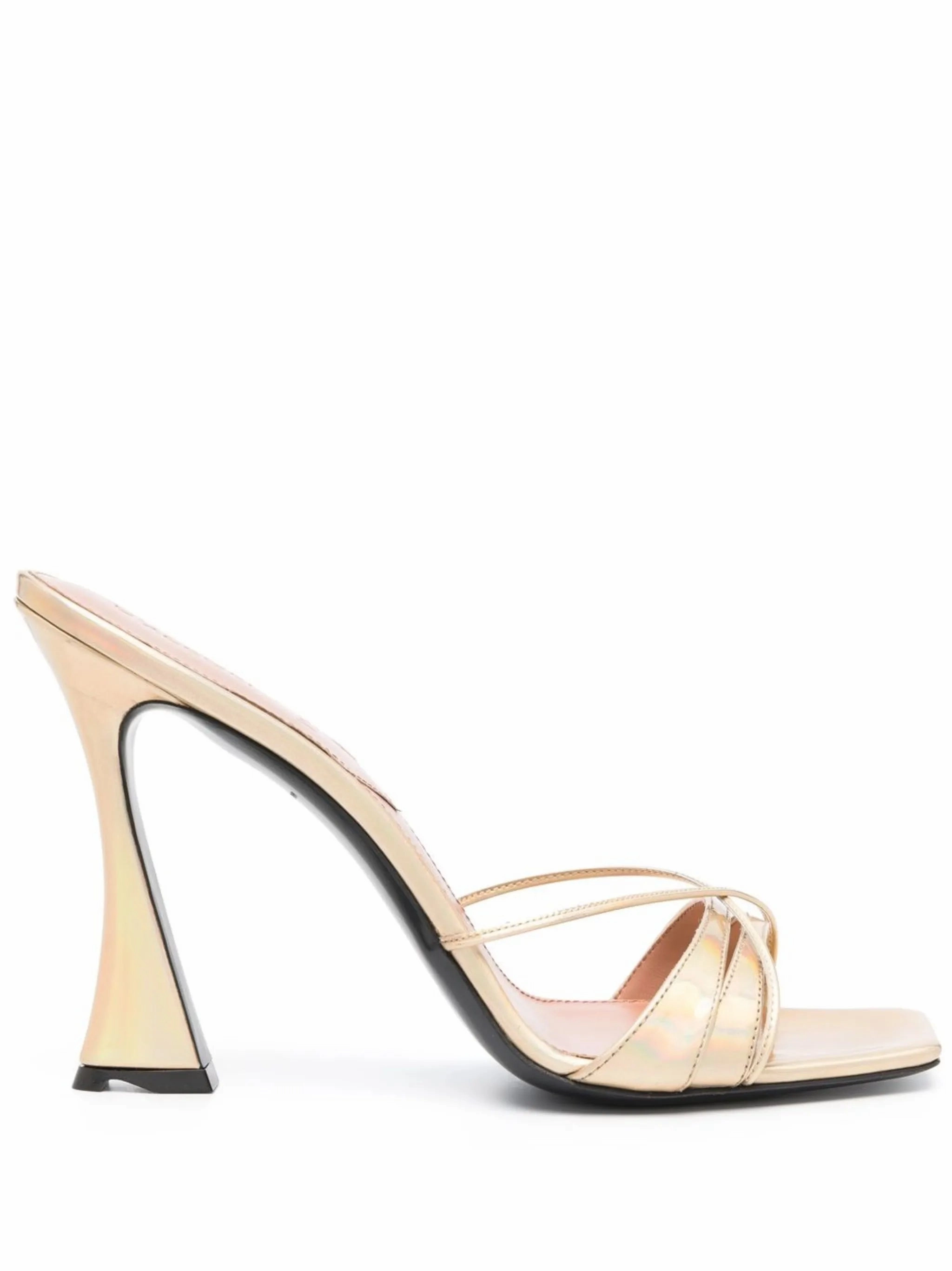 Metallic Sandals Heels 100mm Lust metallic-effect sandals