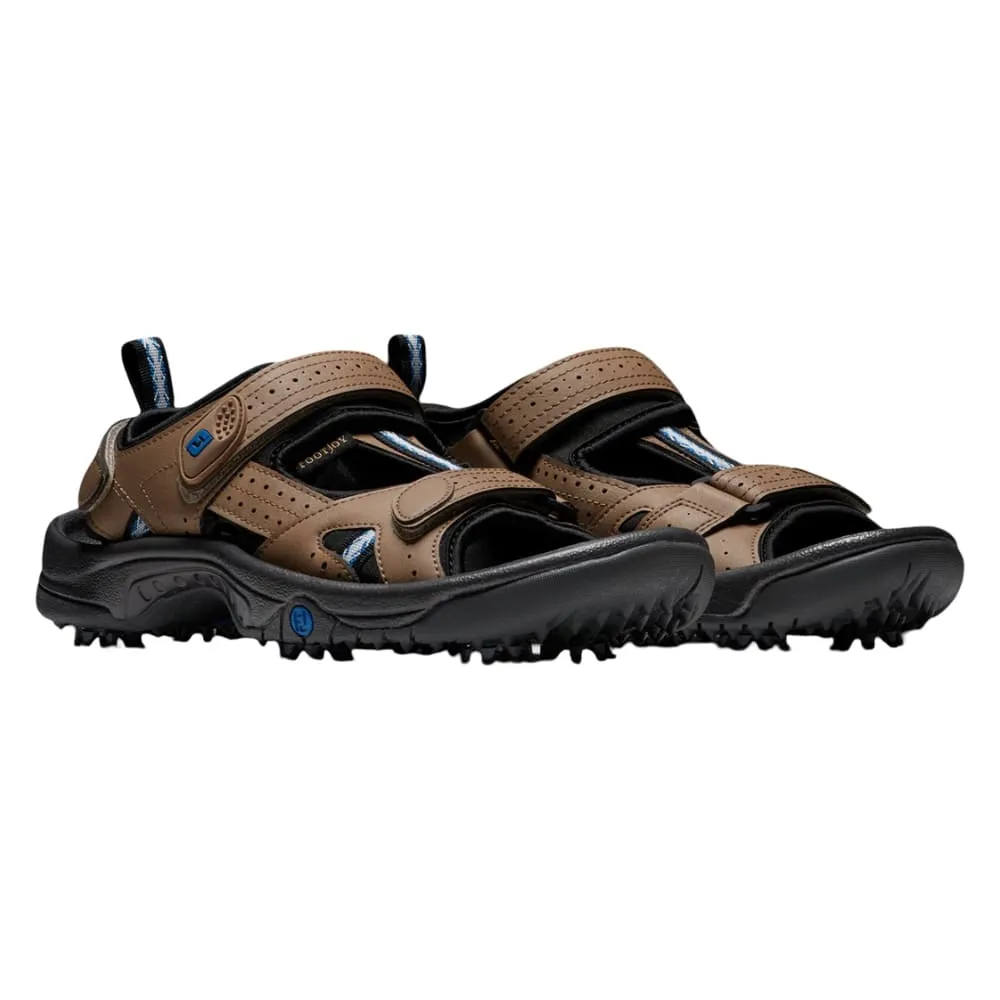 FootJoy Golf Sandals Dark Taupe - SS24 Men Gladiator Sandals Flat