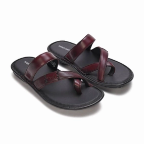 Eco Friendly Slippers Brooks Thumb Leather Slippers