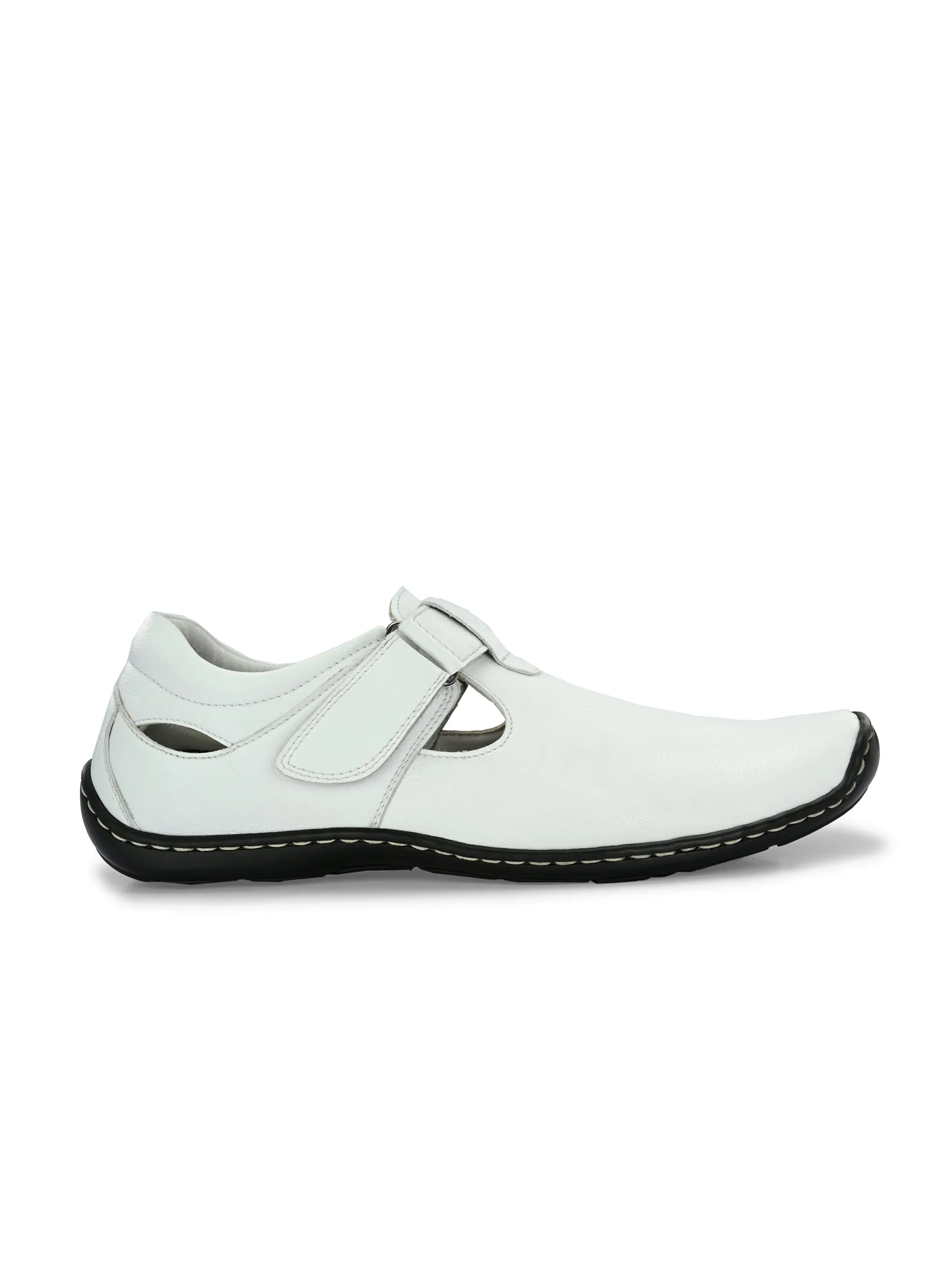 Brunel Leather Velcro Roman Sandals Sandals With Thick Soles