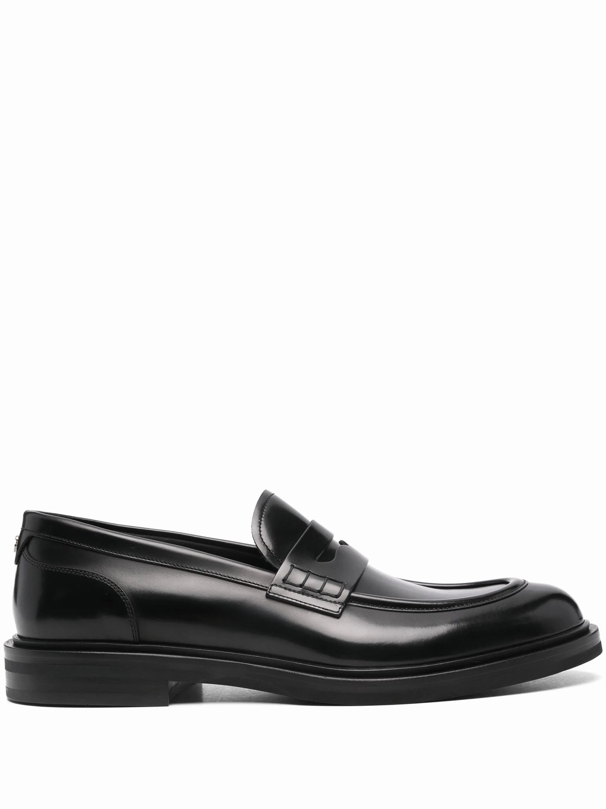 brushed leather loafers Double G Loafers