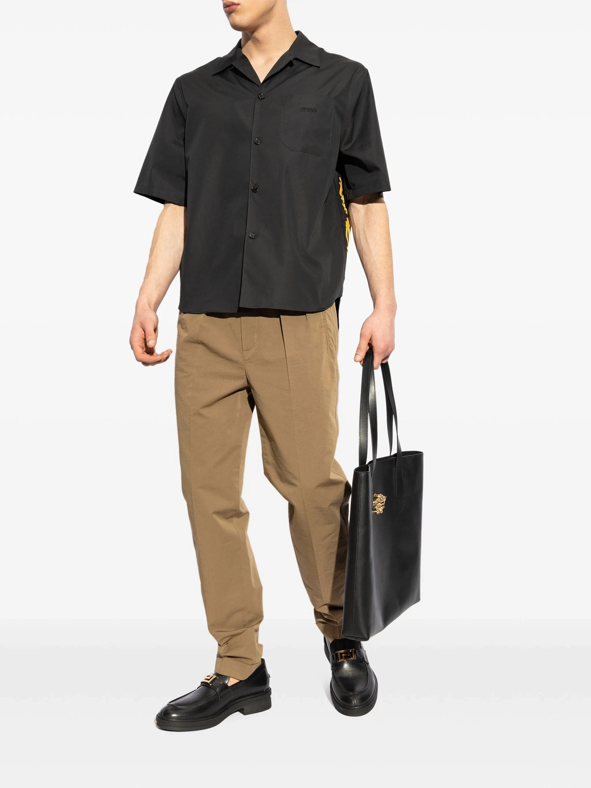 Varsimoc Leather Loafers buckle-detail loafers