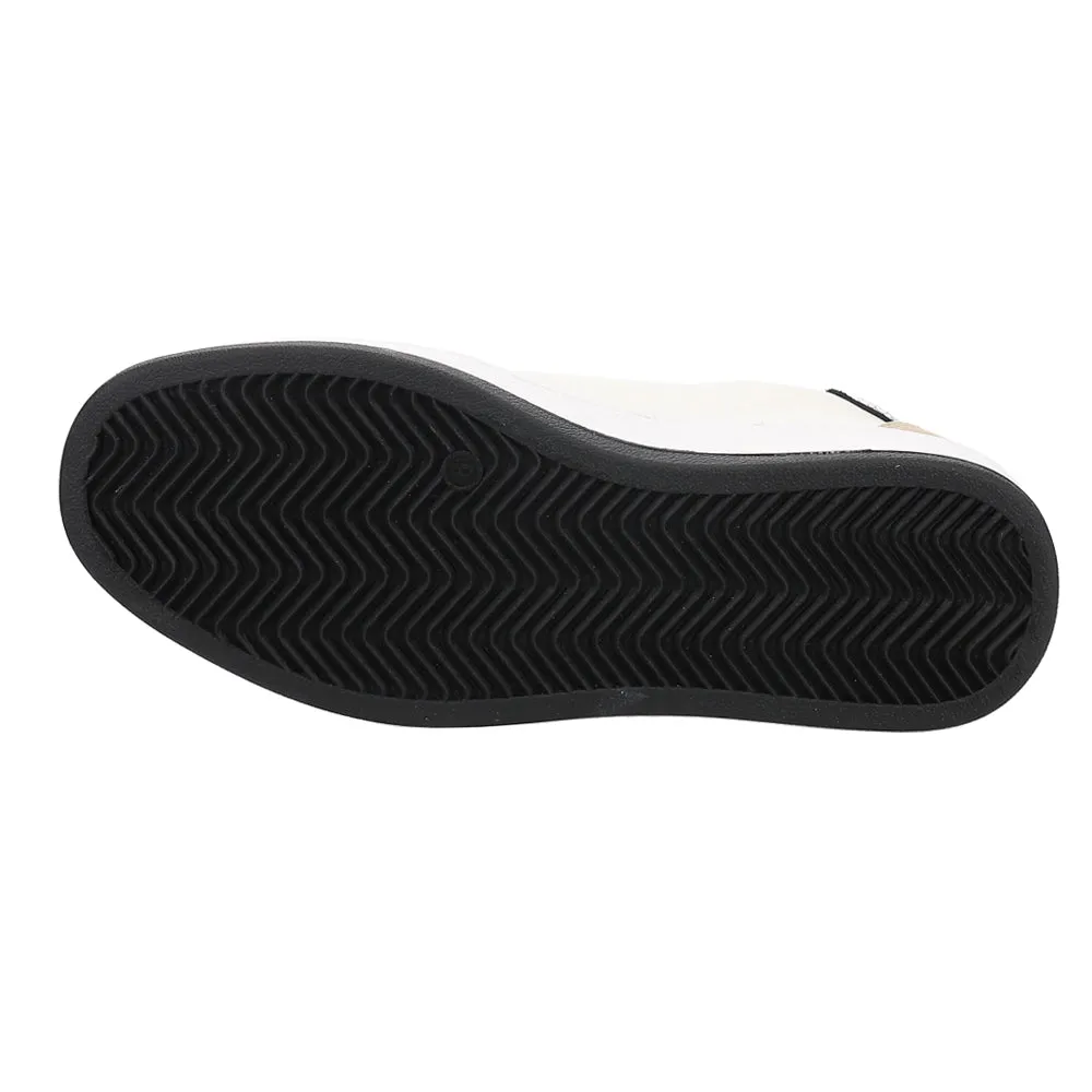 Sneakers For Dress Pants Dakota Metallic Perforated Slip On Sneakers