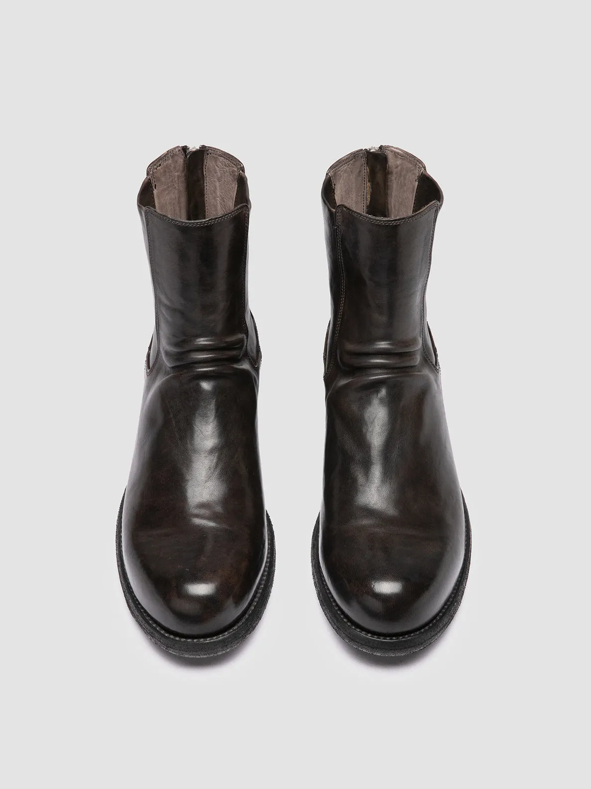 Hiking In Boots BULLA DD 104 - Grey Leather Zipped Boots