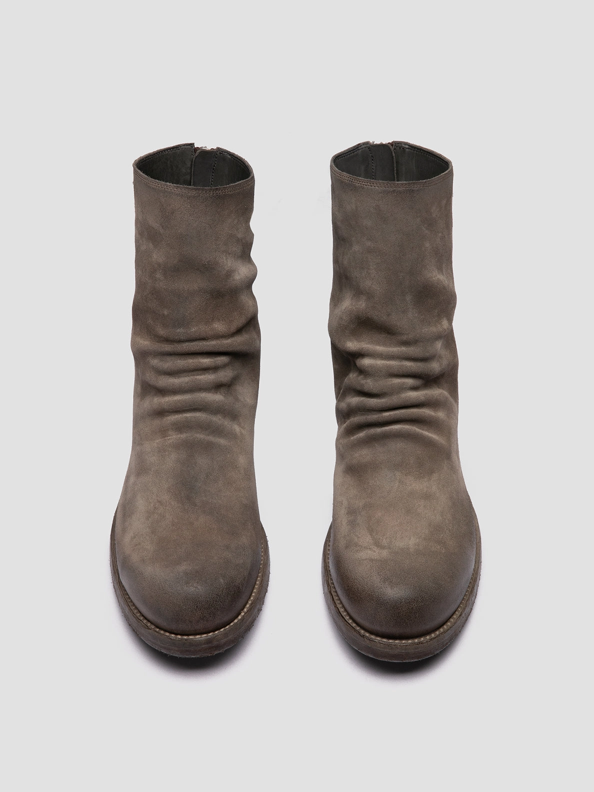 BULLA DD 103 - Grey Suede Zipped Boots Dr Marten Boots Sale