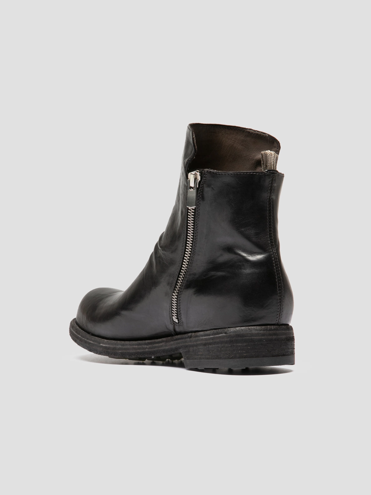 BULLA DD 105 - Black Leather Zipped Boots Stylish Winter Boots
