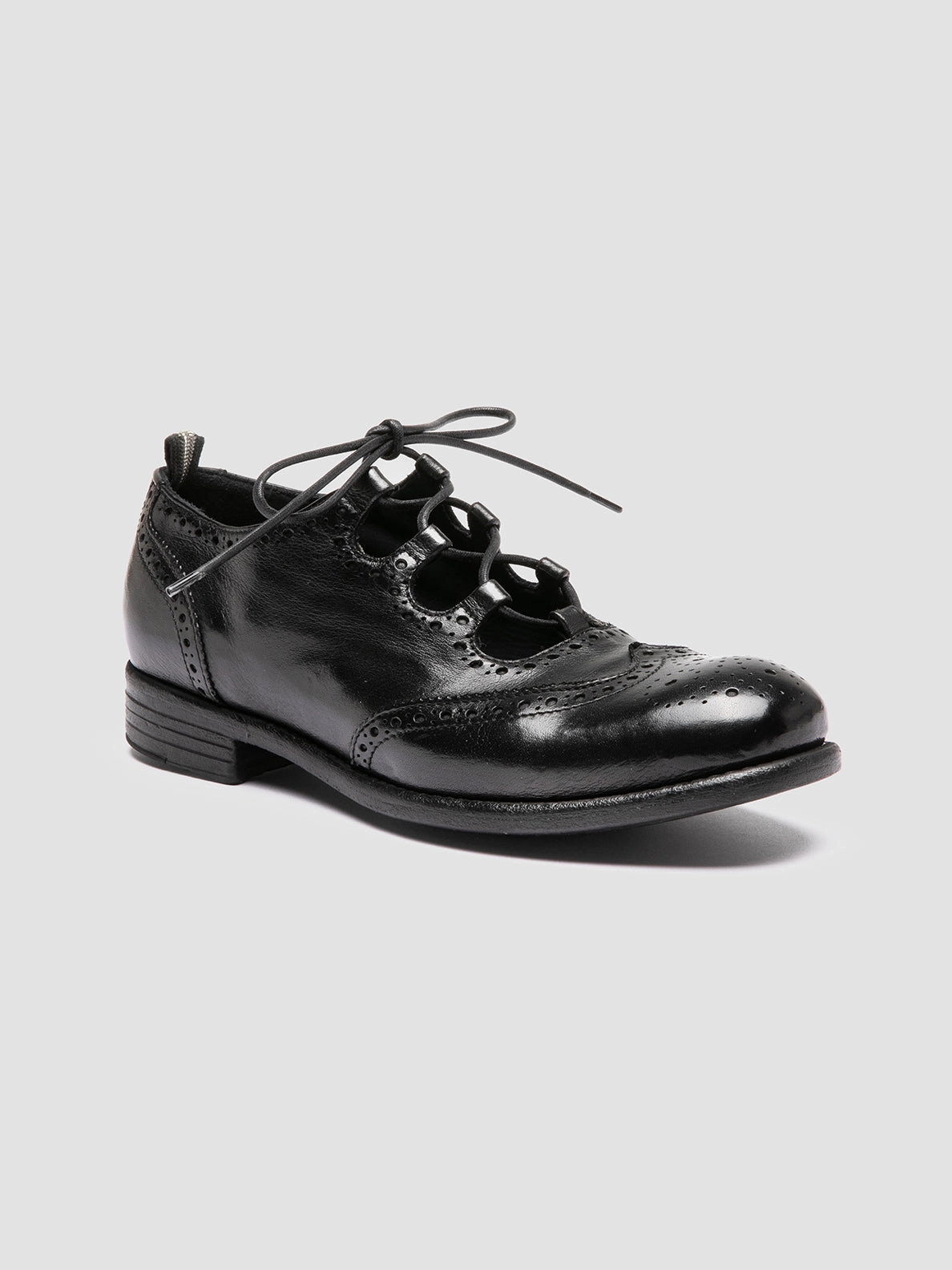 CALIXTE 079 - Black Leather Oxford Shoes Oxford Street Shoes