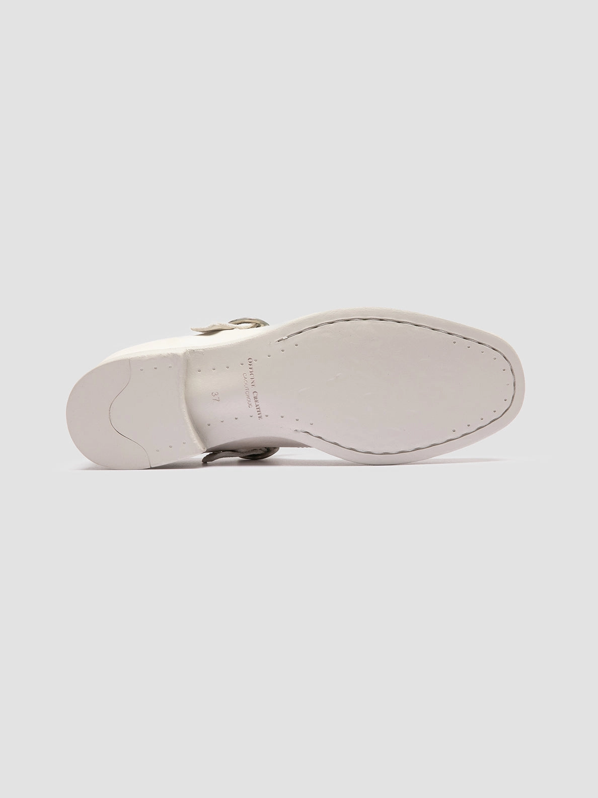 Oxfords Vs Derbies CALIXTE 080 - White Leather T-Bar Shoes