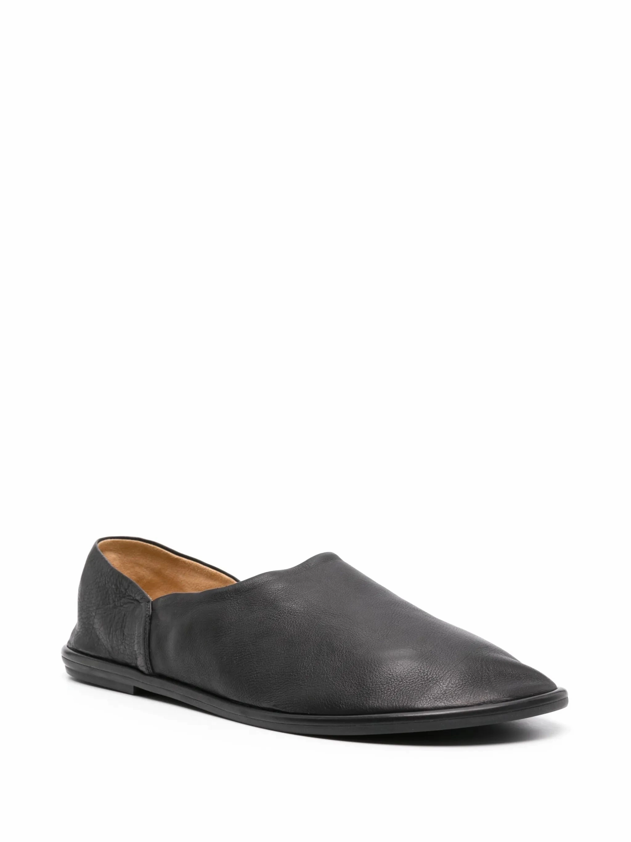 Brushed Leather Monolith Loafers Canal leather loafers