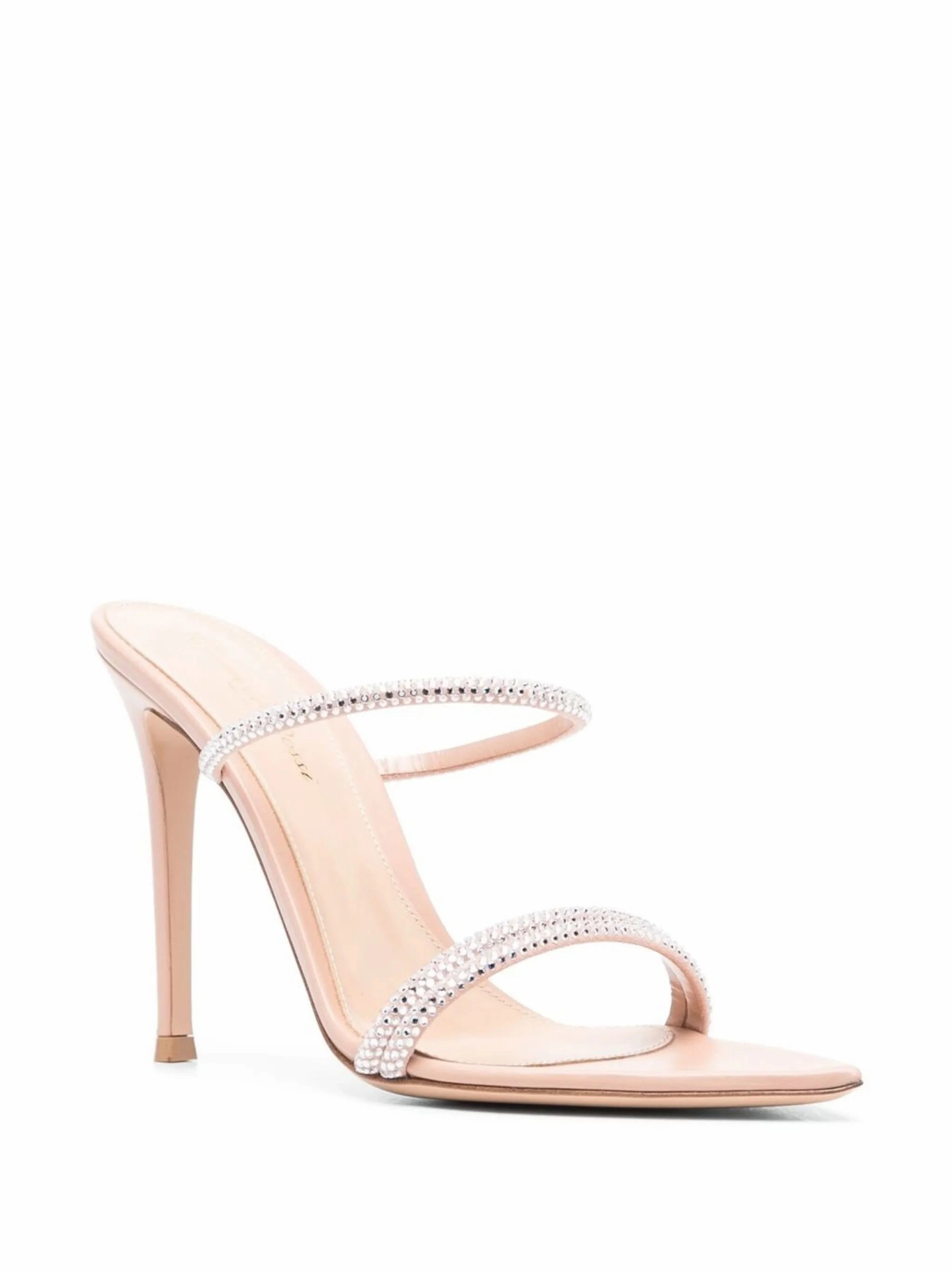 Eric Michael Sandals Cannes 105mm suede sandals
