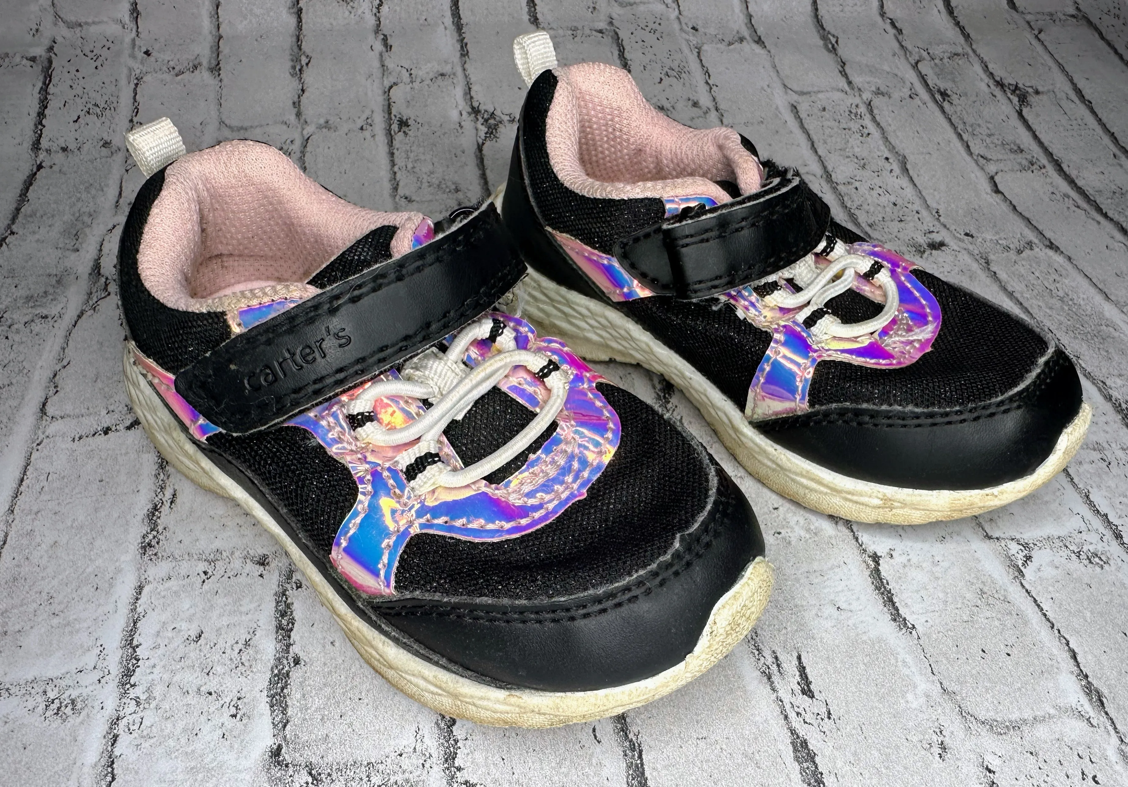 Carters: Black/Iridescent Tennis Shoes - 7C Florida State Tennis Shoes