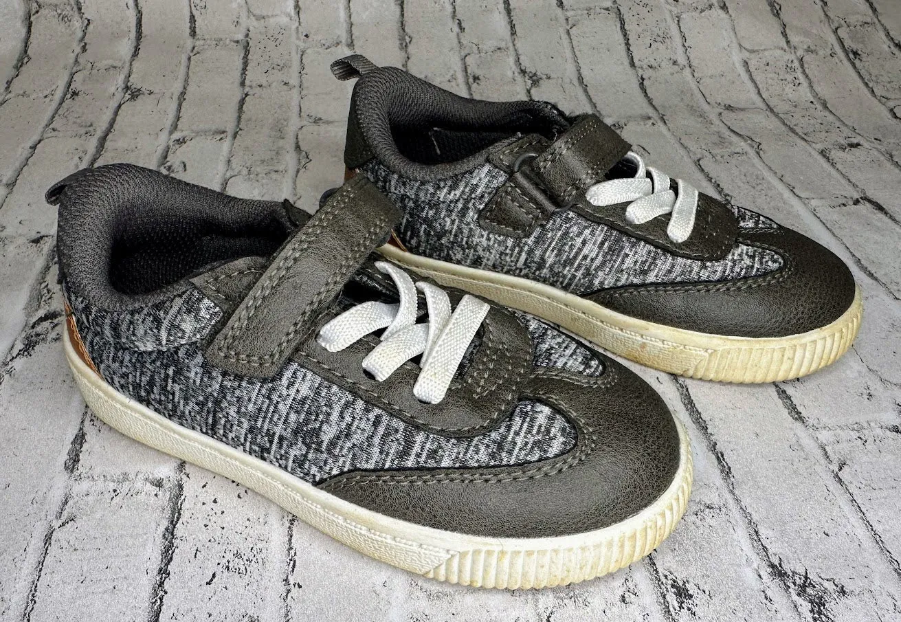 Carter's: Gray Velcro Tennis Shoes - 9c Nike Classic Tennis Shoes