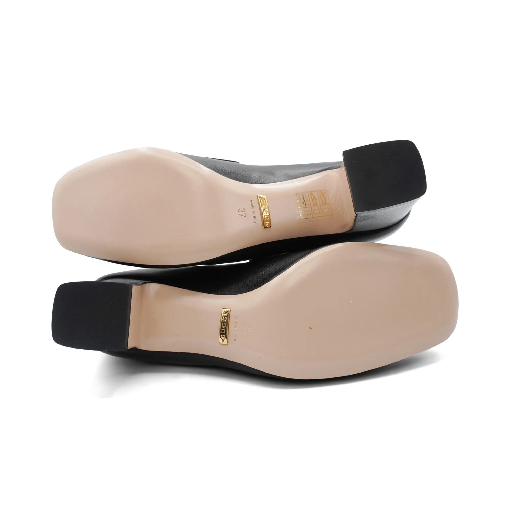 Celine Loafers Gucci 'Malaga Kid' Heeled Loafers - Women's 37