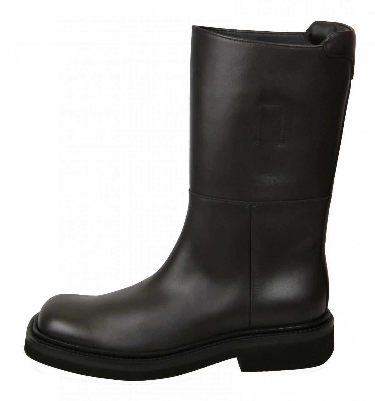 Prada Men's Brown welt-sewn Leather Boots 2WG011 Above The Knee Boots