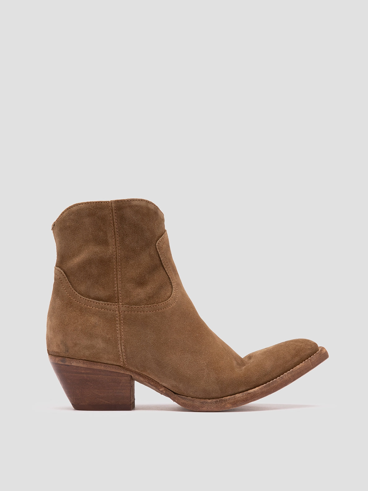 Alpine Boots WANDA DD 103 - Light Brown Suede Zip Boots
