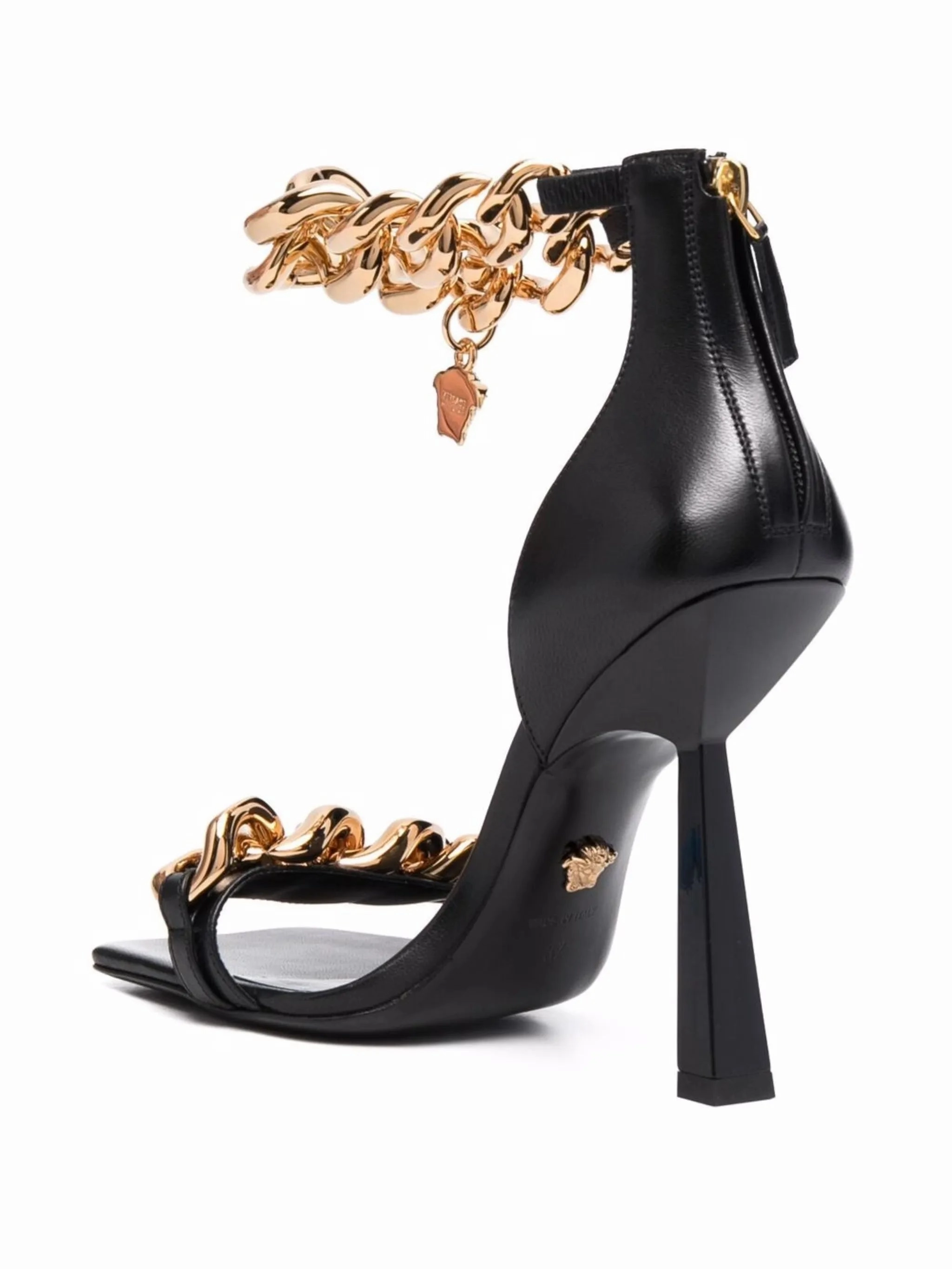 Platform Slide Sandals chain-embellished Medusa sandals