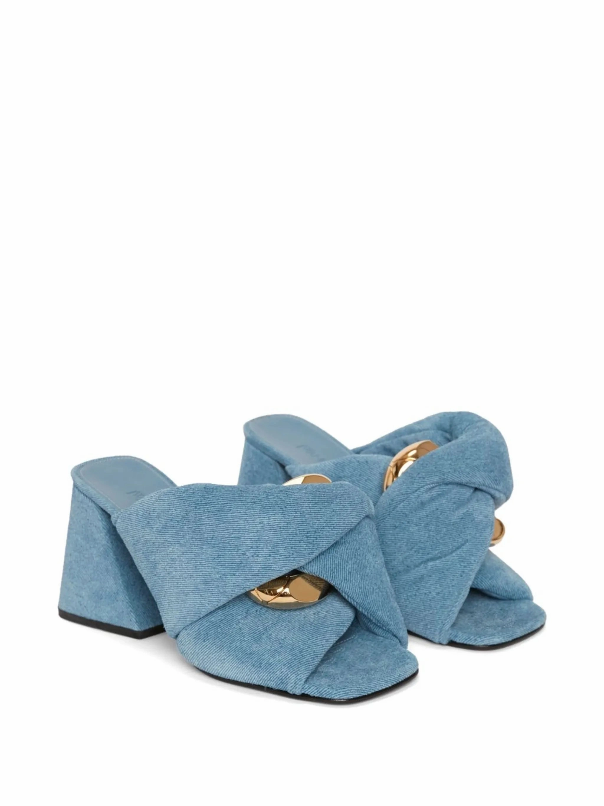 Franny Sandals Chain Twist denim sandals