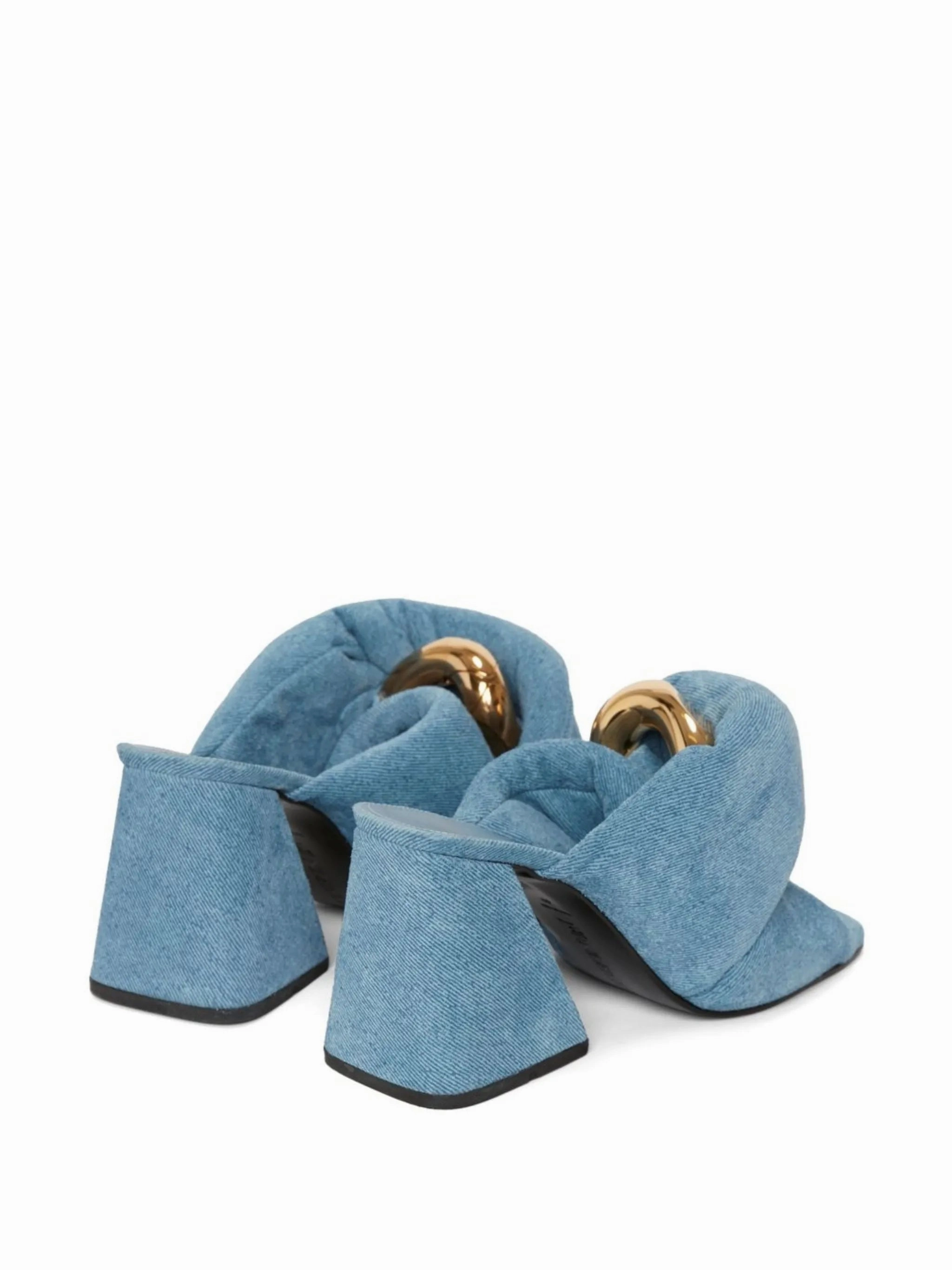 Chain Twist denim sandals Sandals Overwater Bungalows Jamaica