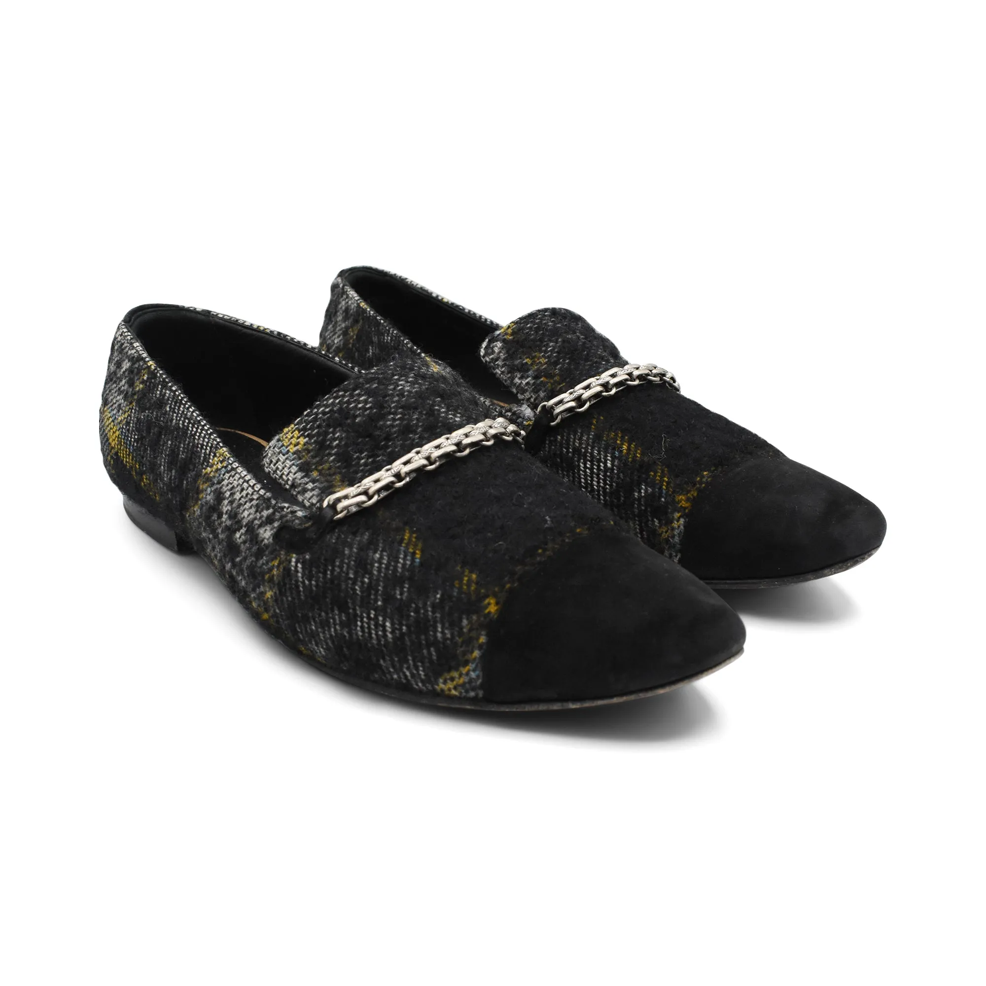 Chanel Tweed Loafers - Women's 41 Lined Loafers