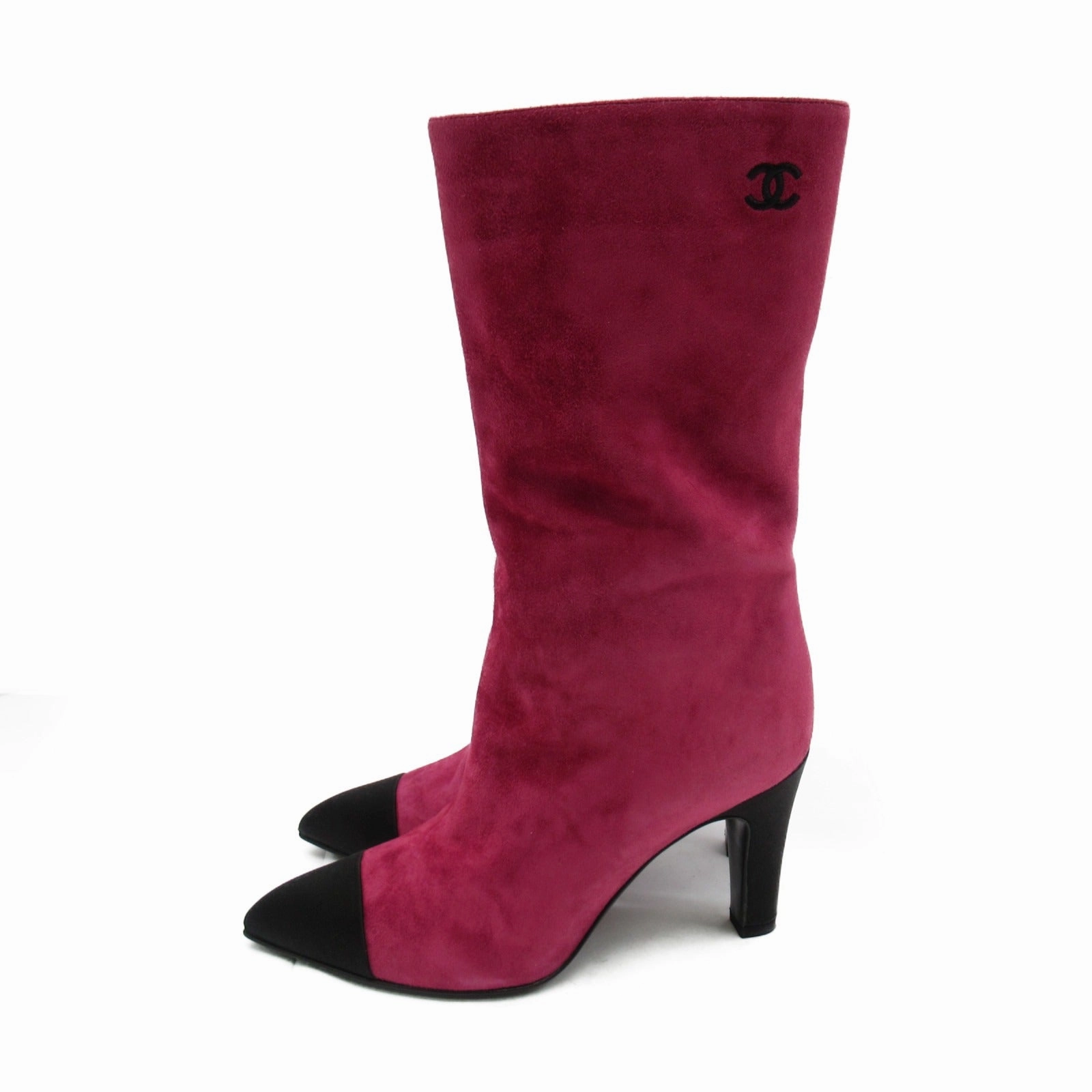 Allington Boots Chanel Suede Boots Pink for Women