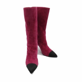 Chanel Suede Boots Pink for Women Rick Owens Boots Simon