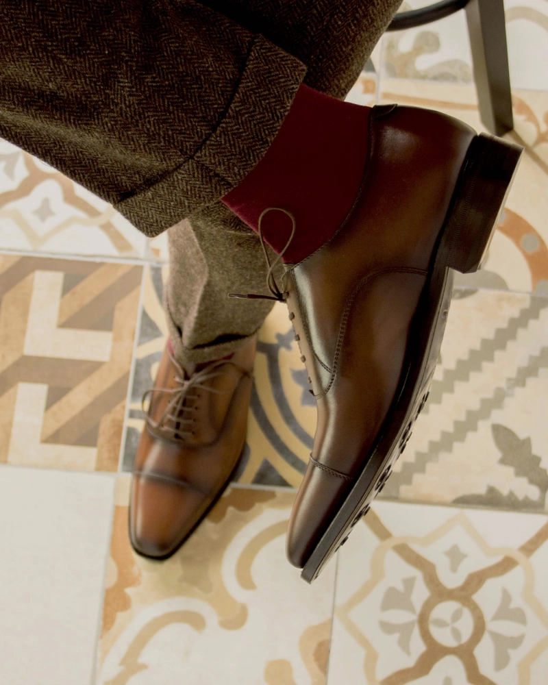 Oxford Is Not Brogue Outlet - Brown Cap Toe Oxford