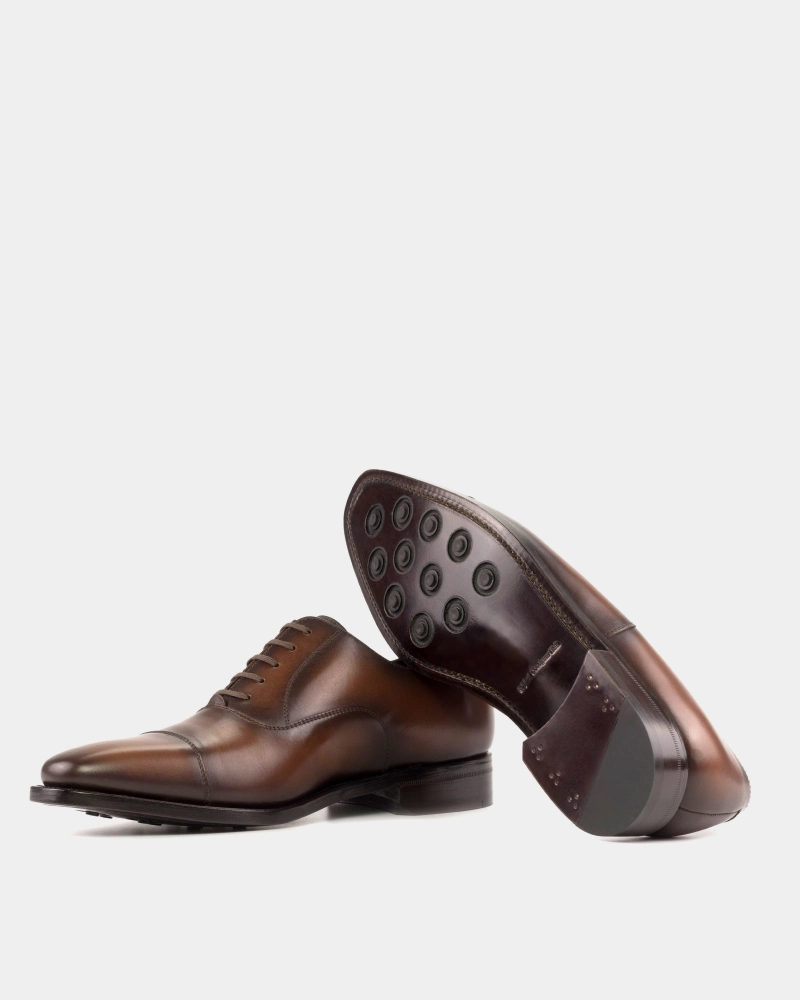 Silver Oxfords Outlet - Brown Cap Toe Oxford