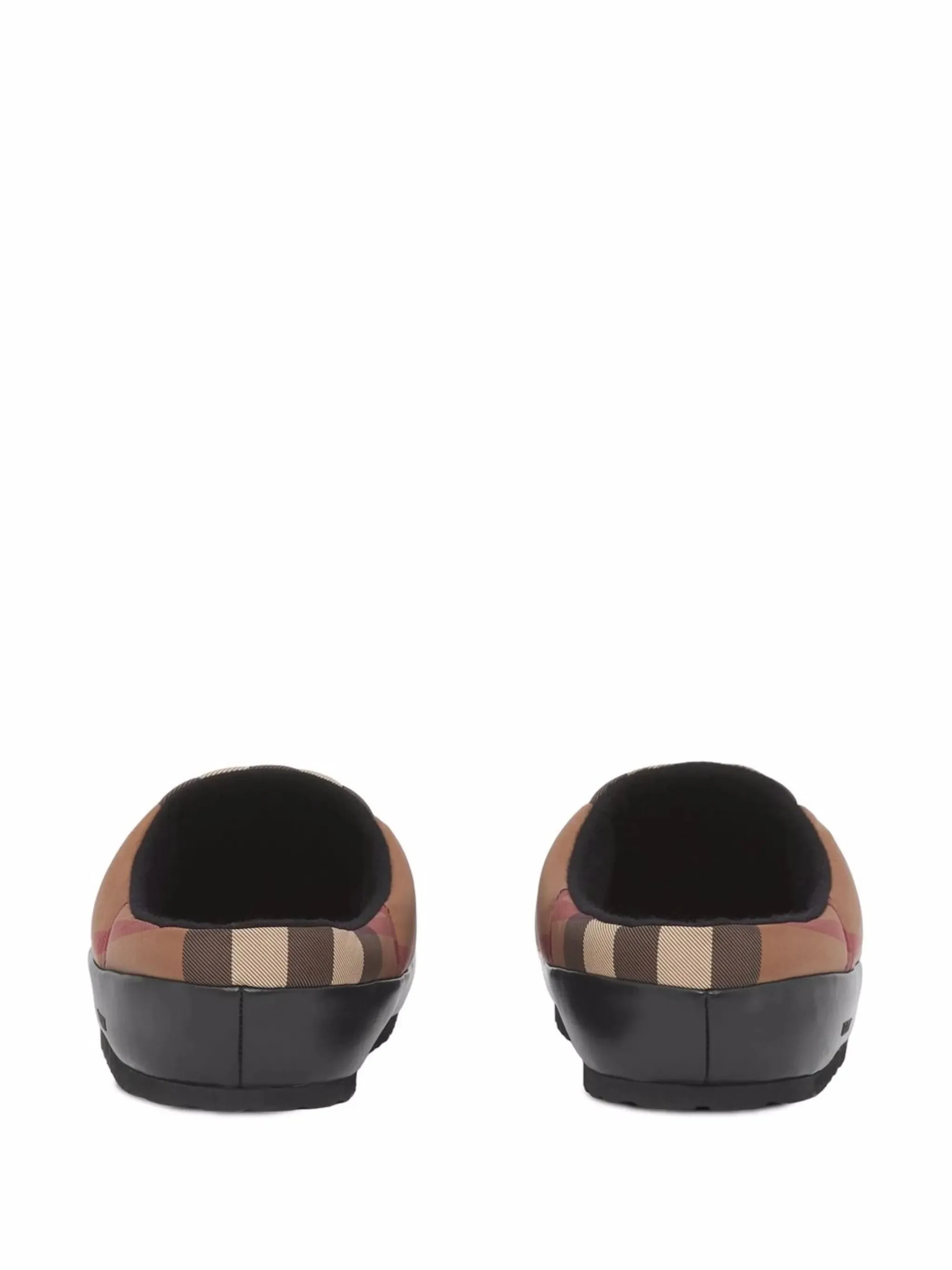 check-pattern slippers Free People Slumber Party Loafer Slippers