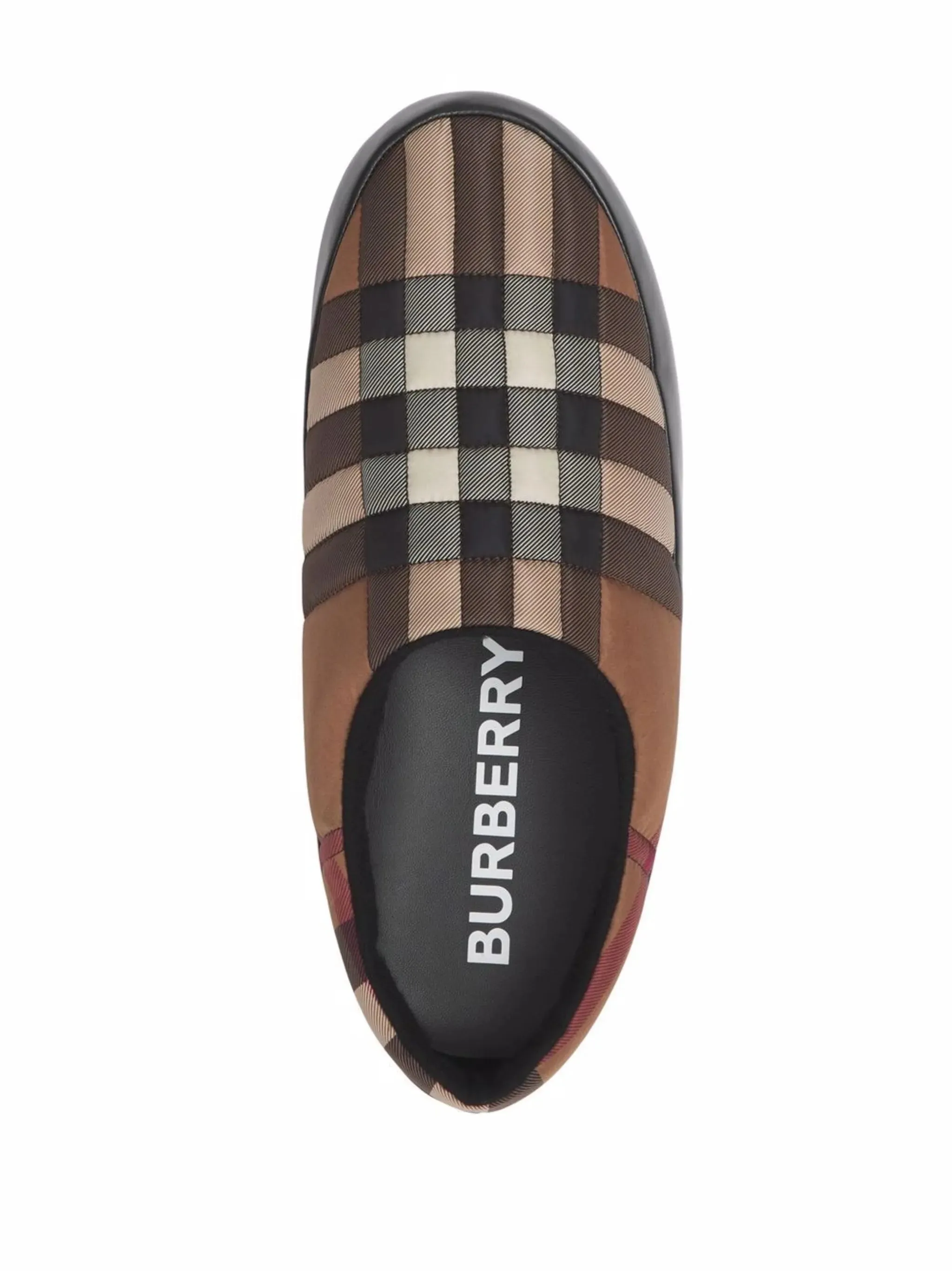 check-pattern slippers Cow House Slippers