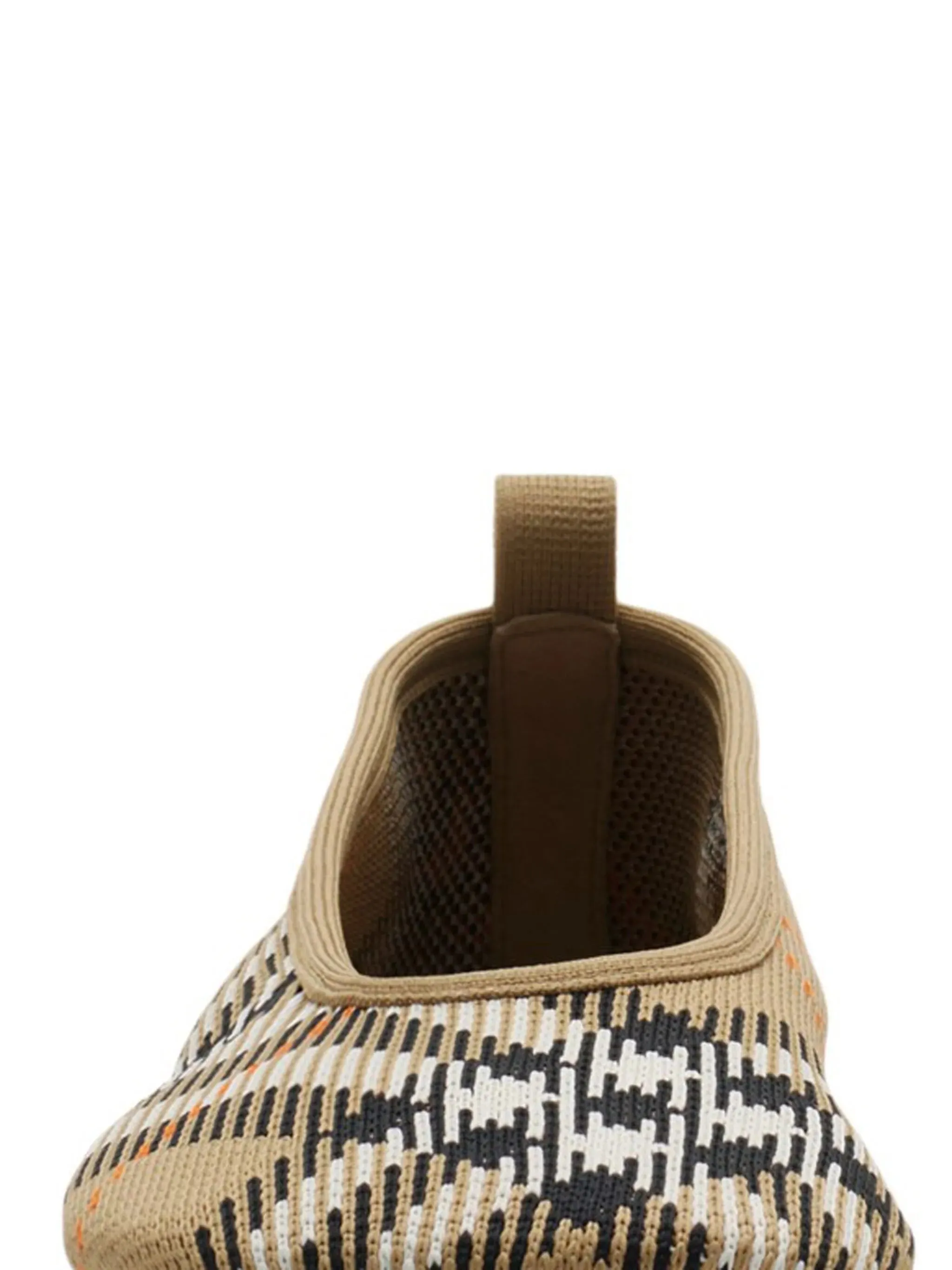 checkered knitted ballerina shoes Flat Shoes For Lifting